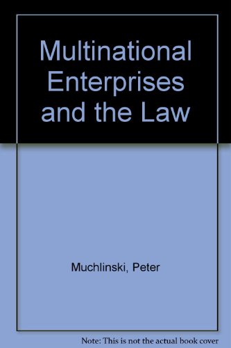 9780631197850: Multinational Enterprises and the Law