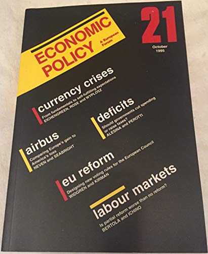 9780631198581: Economic Policy 21: A European Forum: No. 21