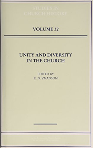 Imagen de archivo de Unity and Diversity in the Church (Studies Church History) a la venta por Powell's Bookstores Chicago, ABAA