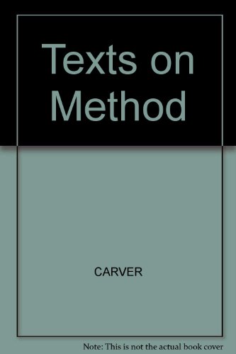 9780631199205: Texts on Method