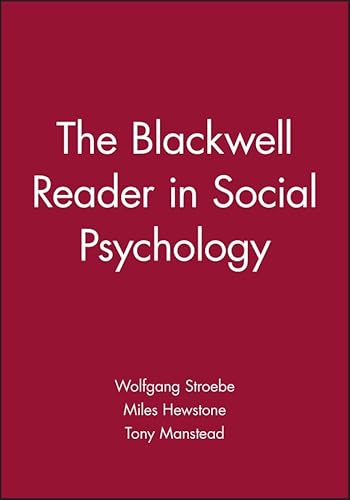 Beispielbild fr The Blackwell Reader in Social Psychology zum Verkauf von Better World Books