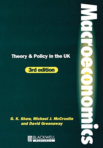 Beispielbild fr Macroeconomics : Theory and Policy in the UK zum Verkauf von Better World Books Ltd