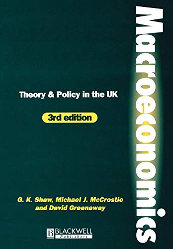 Imagen de archivo de Macroeconomics : Theory and Policy in the UK a la venta por Better World Books Ltd