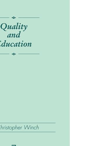 Stock image for Quality and Education for sale by Better World Books Ltd