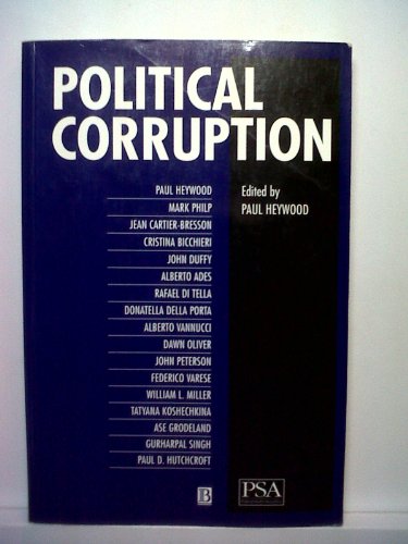 Beispielbild fr Political Corruption (Political Studies Special Issues) zum Verkauf von Wonder Book