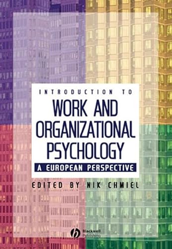 Beispielbild fr Introduction to Work and Organizational Psychology: A European Perspective zum Verkauf von AwesomeBooks