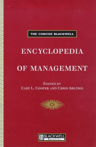 Stock image for Concise Blackwell Encyclopedia of Management for sale by HPB-Red