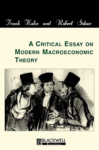 9780631209898: Critical Essay on Modern Macroeconomic