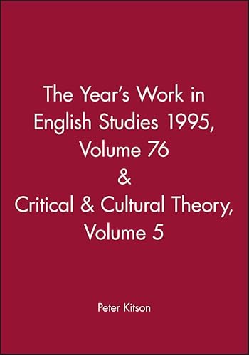 Stock image for The Years Work 1995 (Years Work in English Studies) for sale by Bookoutlet1
