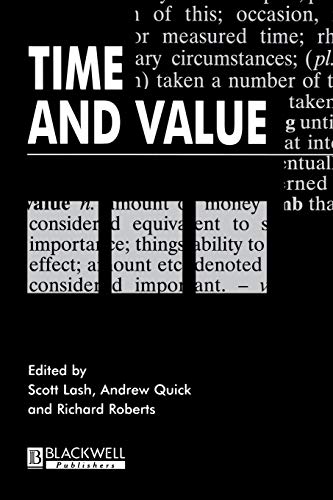 9780631210030: Time and Value (Cultural Values S)