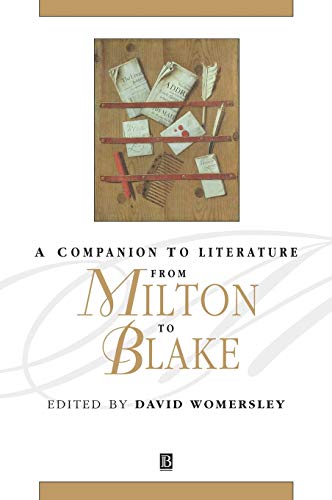 Beispielbild fr A Companion to Literature from Milton to Blake zum Verkauf von Blackwell's