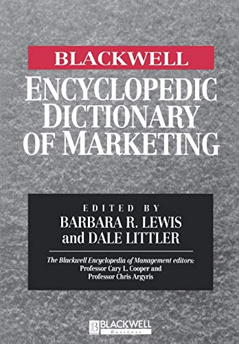 Imagen de archivo de The Blackwell Encyclopedic Dictionary of Marketing a la venta por Better World Books: West