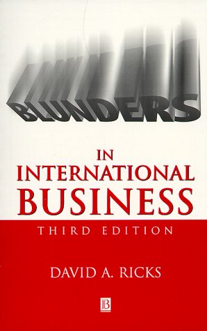 Stock image for Blunders in International Business for sale by Goodwill