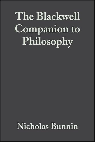 9780631219071: The Blackwell Companion to Philosophy