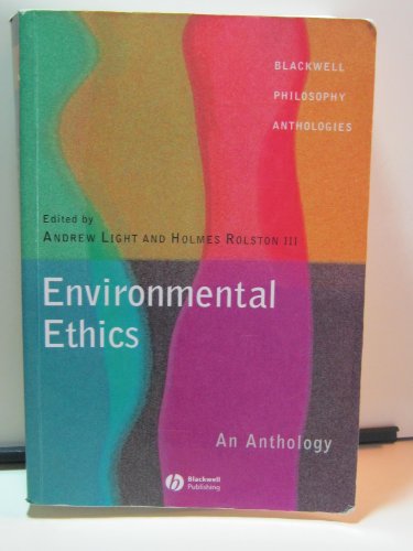Imagen de archivo de Environmental Ethics : An Anthology a la venta por Better World Books