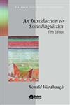 Beispielbild fr An Introduction to Sociolinguistics: 4 (Blackwell Textbooks in Linguistics) zum Verkauf von WorldofBooks