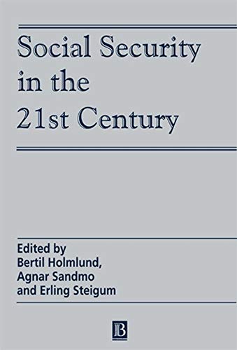 Beispielbild fr Social Security in the 21st Century (Scandinavian Journal of Economics) zum Verkauf von AwesomeBooks