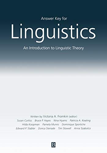 Stock image for Answer Key For Linguistics for sale by Phatpocket Limited