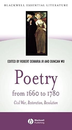 Beispielbild fr Poetry from 1660 to 1780 zum Verkauf von Blackwell's
