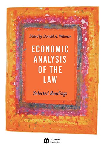 Stock image for Economic Analysis of the Law: Selected Readings for sale by HPB-Red