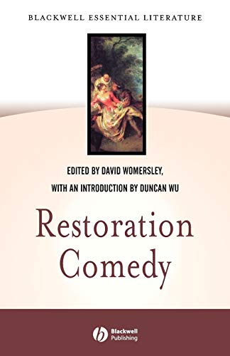 9780631234722: Restoration Comedy P (Blackwell Essential Literature)