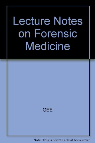 9780632001149: Lecture Notes on Forensic Medicine