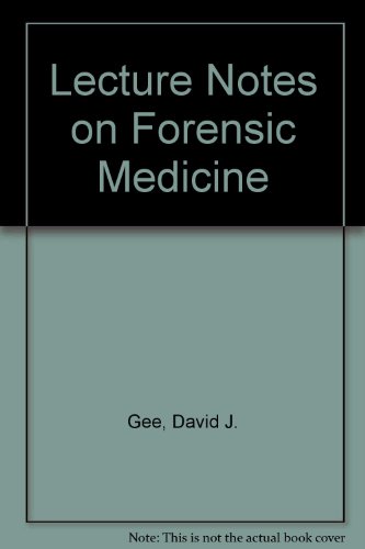 9780632002573: Lecture Notes on Forensic Medicine
