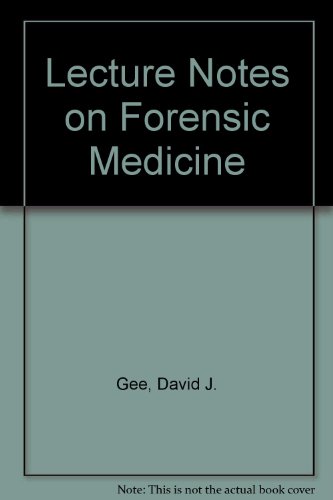 9780632002573: Lecture notes on forensic medicine