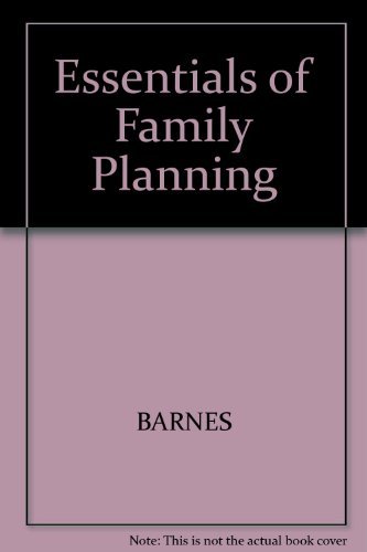 Essentials of family planning (9780632003488) by Barnes, Josephine