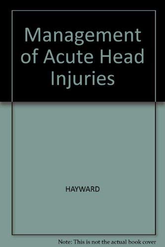 Imagen de archivo de Management of Acute Head Injuries (106P) a la venta por Phatpocket Limited
