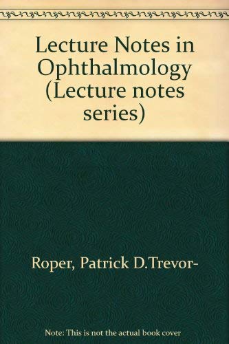 Imagen de archivo de Lecture Notes in Ophthalmology a la venta por WorldofBooks