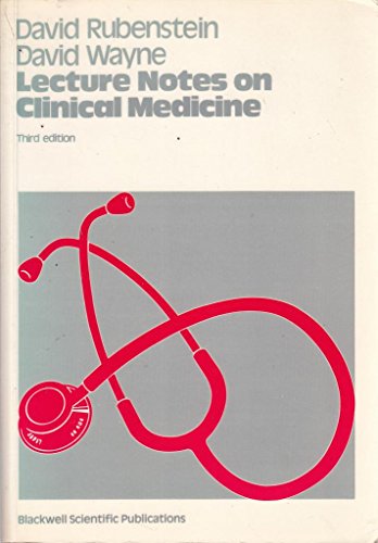 Beispielbild fr Lecture Notes on Clinical Medicine zum Verkauf von Better World Books