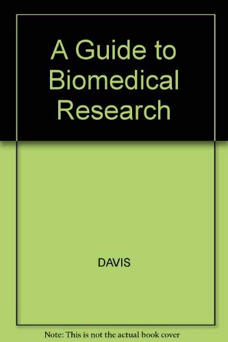 Beispielbild fr A Guide to Biomedical Research zum Verkauf von PsychoBabel & Skoob Books