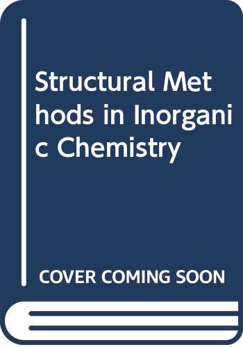 9780632016037: Structural Methods in Inorganic Chemistry