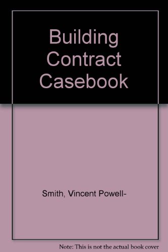 9780632021093: Building Contract Casebook
