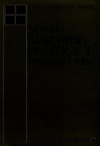 Imagen de archivo de Some Building Contract Problems a la venta por Anybook.com