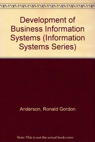 Stock image for Development of Business Information Systems (Information Systems Series) for sale by AwesomeBooks