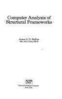 9780632029129: Computer Analysis of Structural Frameworks