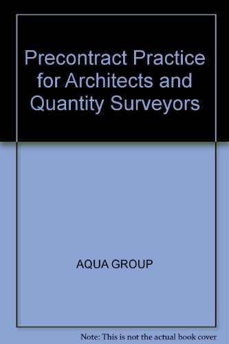 9780632029860: Precontract Practice for Architects and Quantity Surveyors