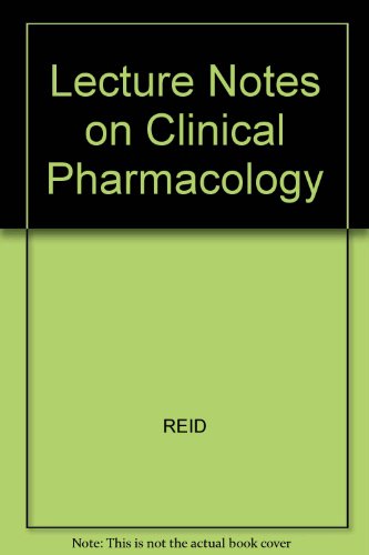 Imagen de archivo de Lecture Notes on Clinical Pharmacology (Lecture Notes) a la venta por Phatpocket Limited