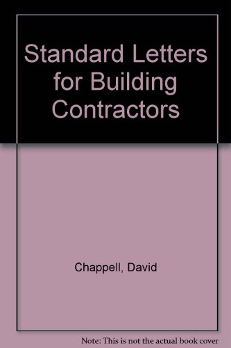 9780632034529: Standard Letters for Building Contractors