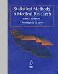 Stock image for Statistical Methods in Medical Research for sale by HPB-Red