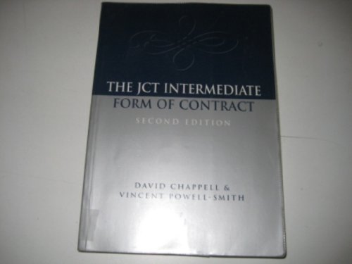 JCT Intermediate Form of Contract (9780632039654) by Chappell, David; Powell-Smith, Vincent