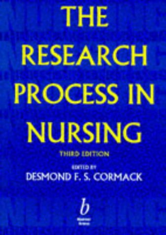 9780632040193: The Research Process in Nursing