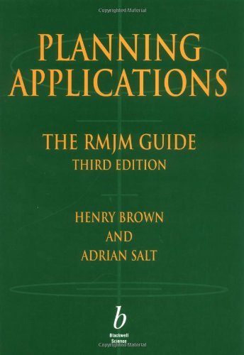 Imagen de archivo de Planning Applications : The RMJM Guide a la venta por Better World Books Ltd