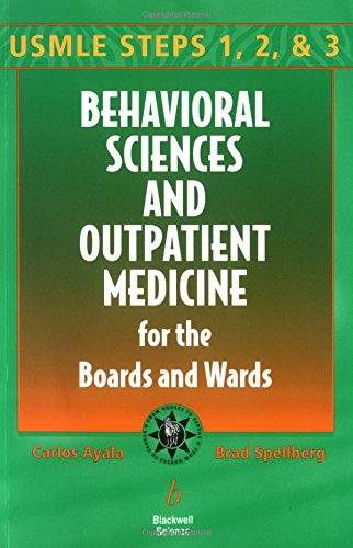 Stock image for USMLE STEPS 1 , 2 & 3 BEHAVIORAL SCIENCES AND MEDICINE FOR THE BOARDS AND WARDS for sale by Kanic Books