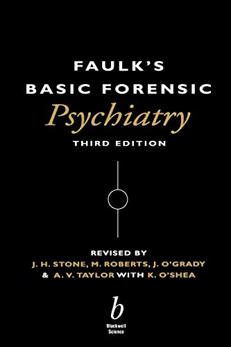 Stock image for Faulk's Basic Forensic Psychiatry for sale by Jenson Books Inc