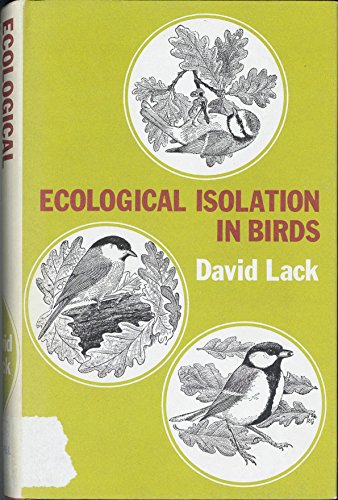 9780632068708: Ecological Isolation in Birds