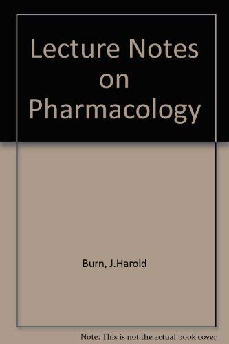 Stock image for Lecture Notes on Pharmacology for sale by Better World Books