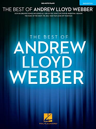 Imagen de archivo de ANDREW LLOYD WEBBER BEST OF 11 OF HIS GREATEST SONGS BIG NOTE PIANO 2ND EDITION Format: Paperback a la venta por INDOO